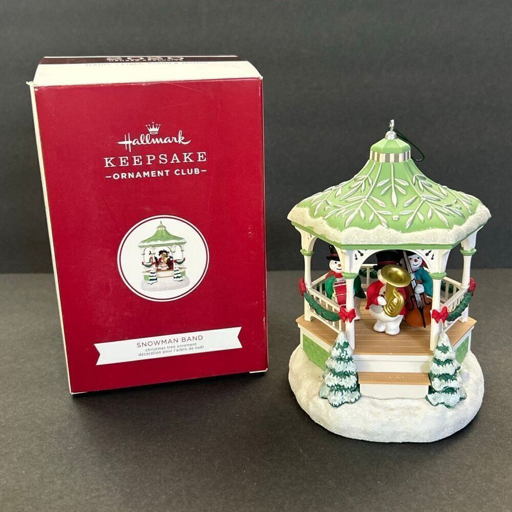 Hallmark Keepsake Ornament Snowman Band 2020 Magic Light Sound Motion Member Exc